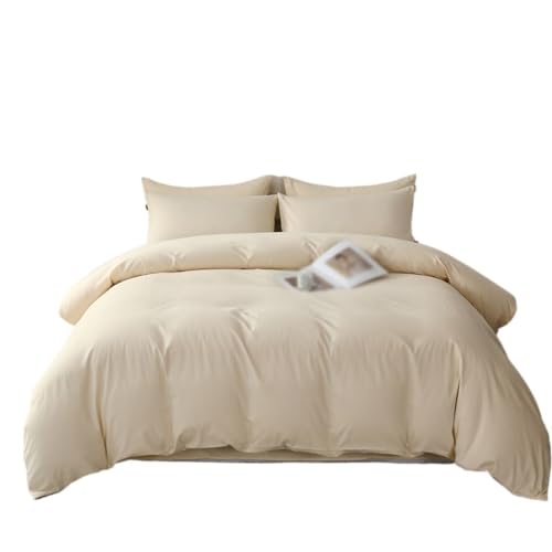 WJJDLLNP 4-Piece Thick Cotton Autumn & Winter Bedding Set