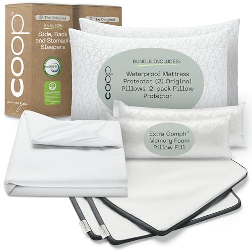Coop Home Goods Waterproof Mattress & Pillow Protector Bundle