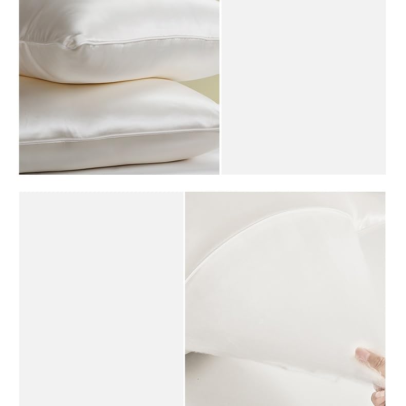 WEIWO Silkworm Silk Soft Four-Season Adult Pillow