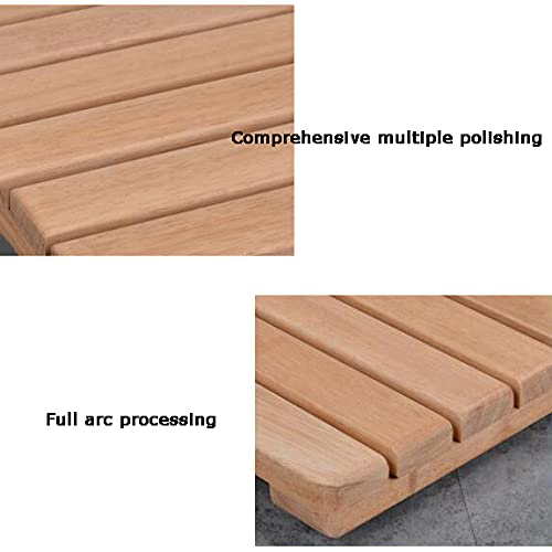 Red Cedar Luxury Non-Slip Wood Shower Mat 80x80cm