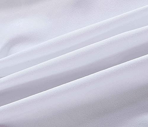 Rainbowlinens Ivory Ruffled 28-Inch Drop Bed Skirt