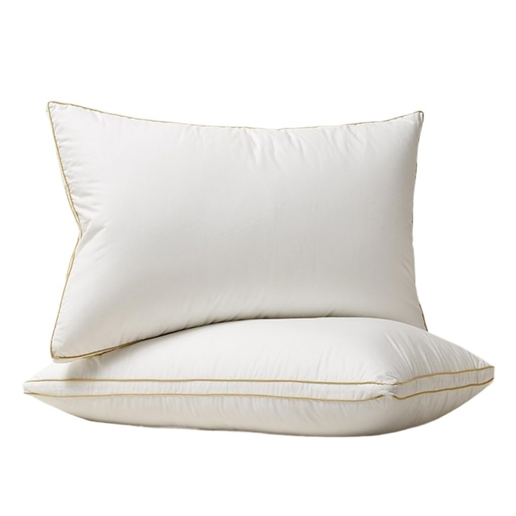RYLMSM Cotton Shell Down Neck Pillow for King & Queen Beds