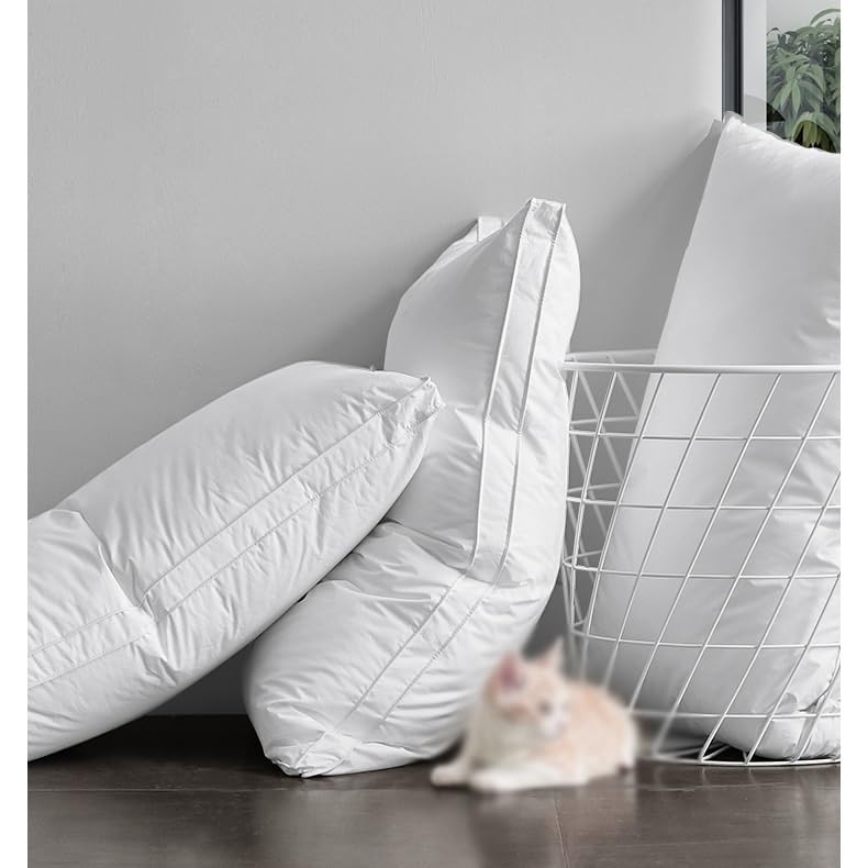 CGTENBS Cotton Hotel-Style Bed Pillows for Home Use