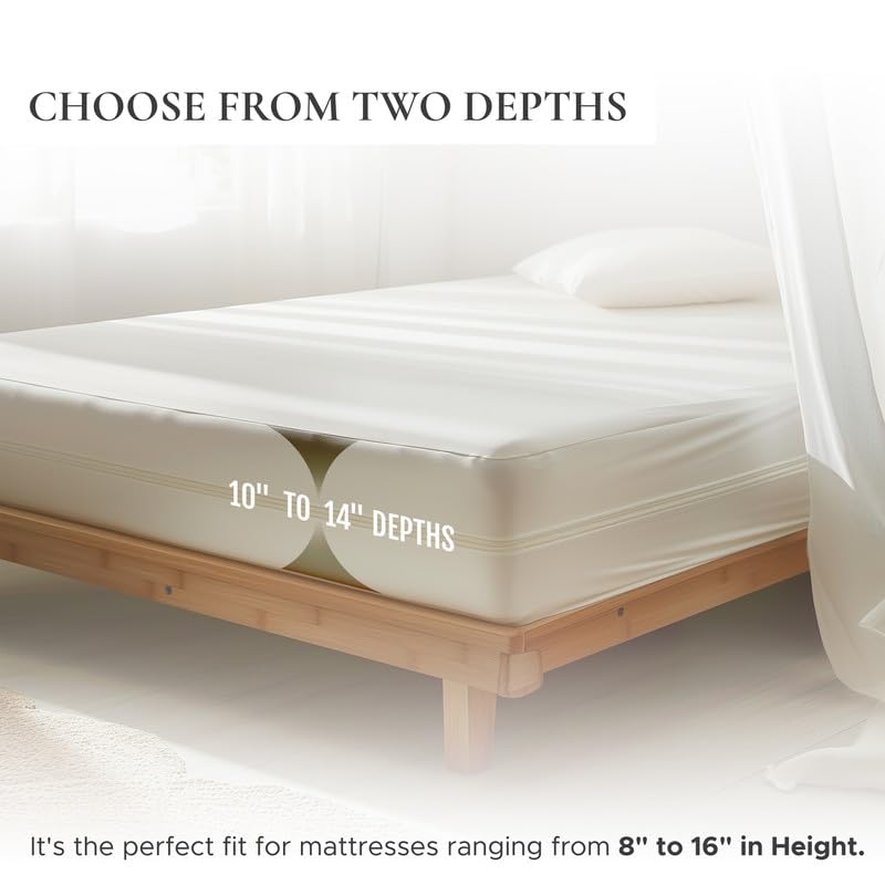 Sleep & Beyond Organic Cotton Waterproof Mattress Encasement