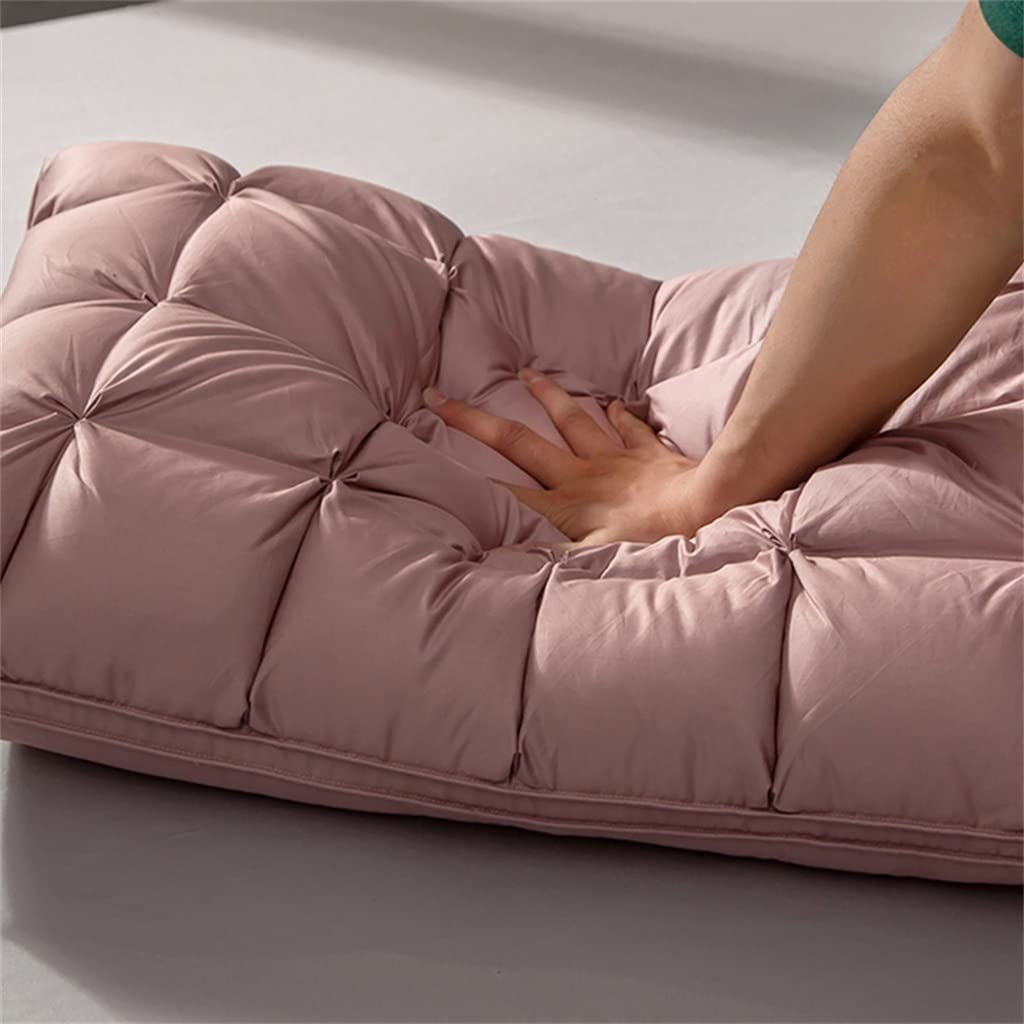 DDYYDS Natural Down Bed Pillow with Soft Cotton Cover