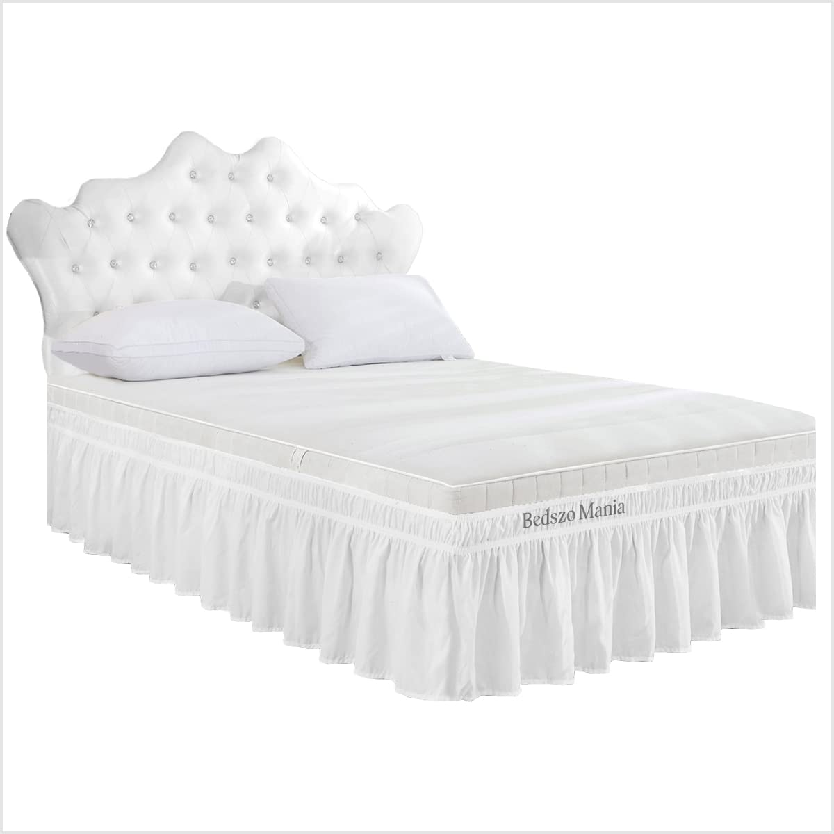 Wrap-Around Microfiber Easy-Fit Wrinkle-Resistant Bed Skirt