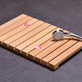 Red Cedar Luxury Non-Slip Wood Shower Mat 80x80cm