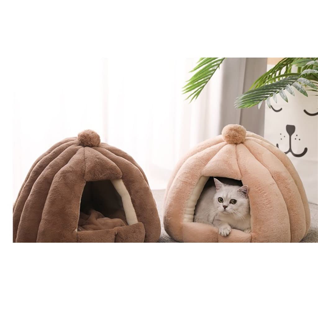 FMOPQ Warm Removable Dog & Cat Sleeping House with Mattress