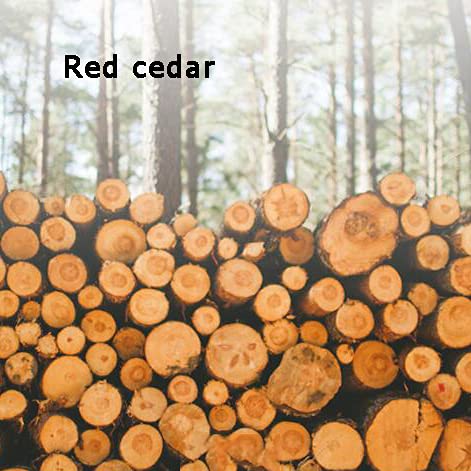 Red Cedar Luxury Non-Slip Wood Shower Mat 80x80cm