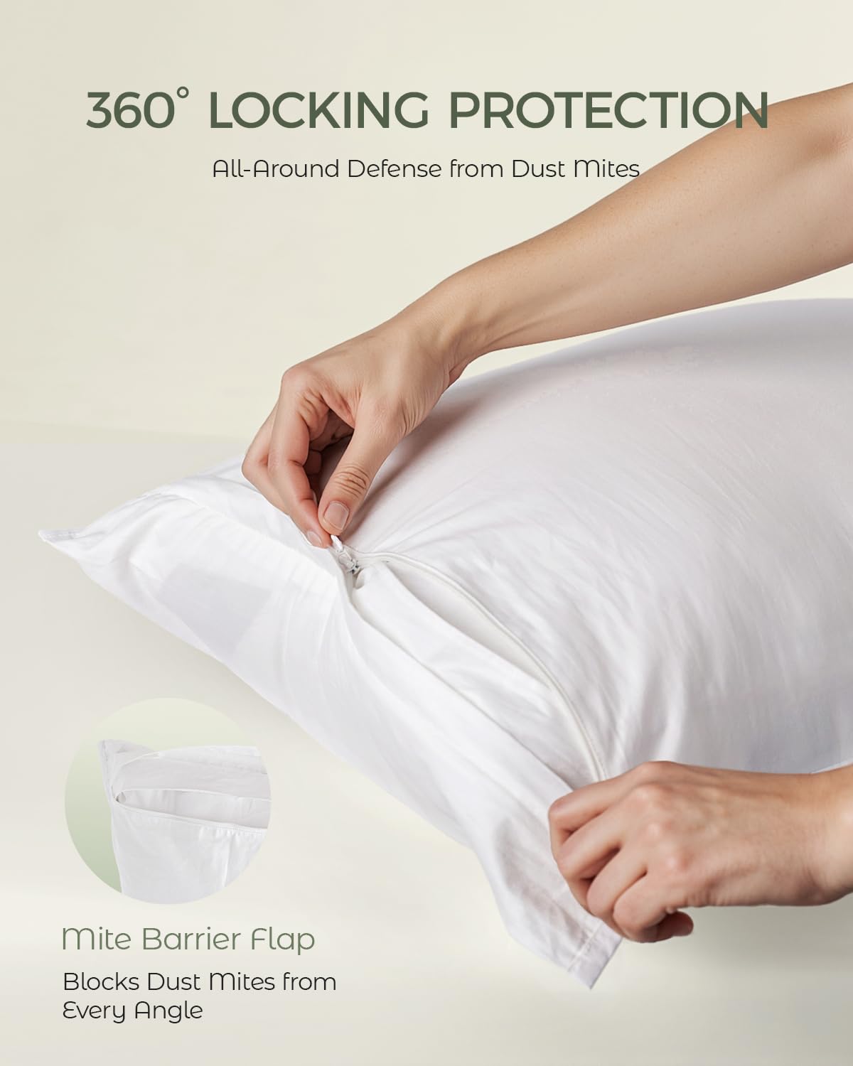 FAUNNA Cotton Bed Bug & Dust Mite Queen Protector Set