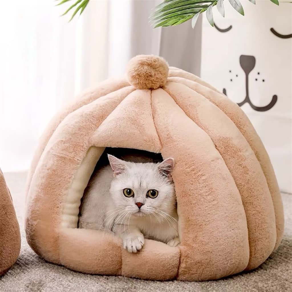FMOPQ Warm Removable Dog & Cat Sleeping House with Mattress