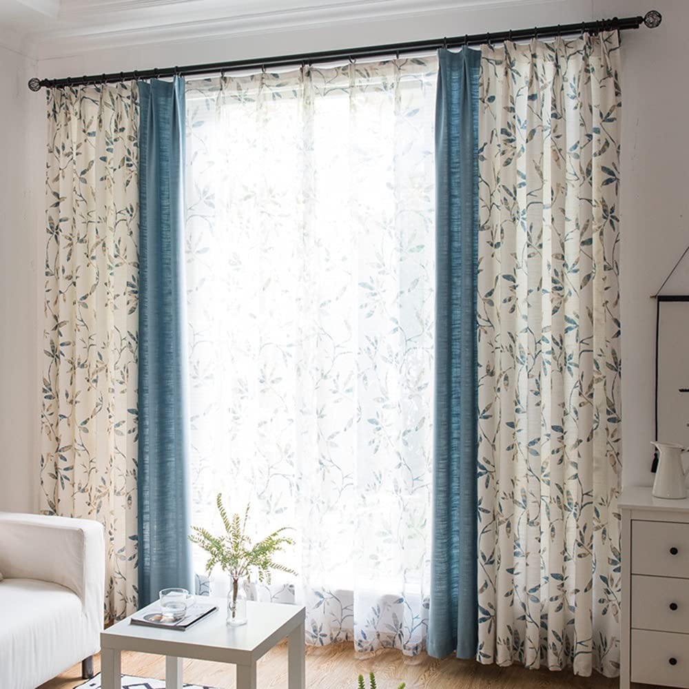 Thermal Blackout Energy-Saving Curtain Panels with Hooks