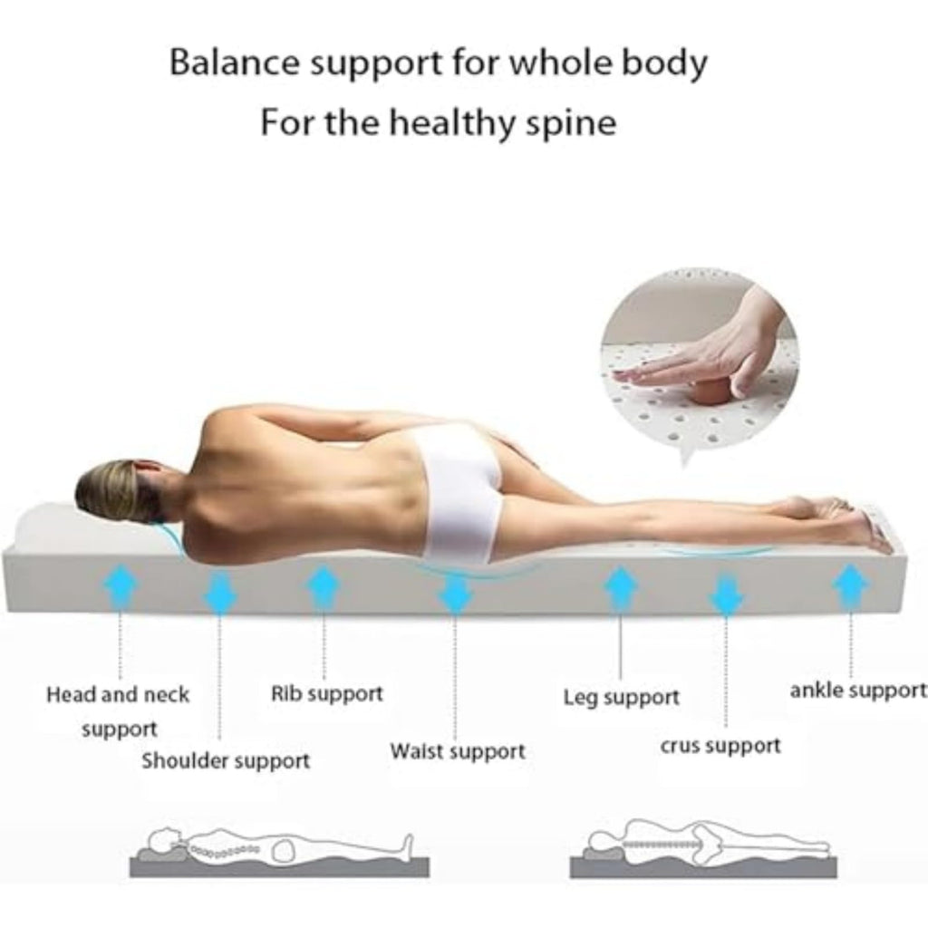 Natural Latex Breathable Pressure Relief Mattress Topper