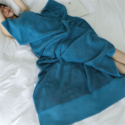2-Piece Oversized Pure Cotton Thick Bath Towel Set