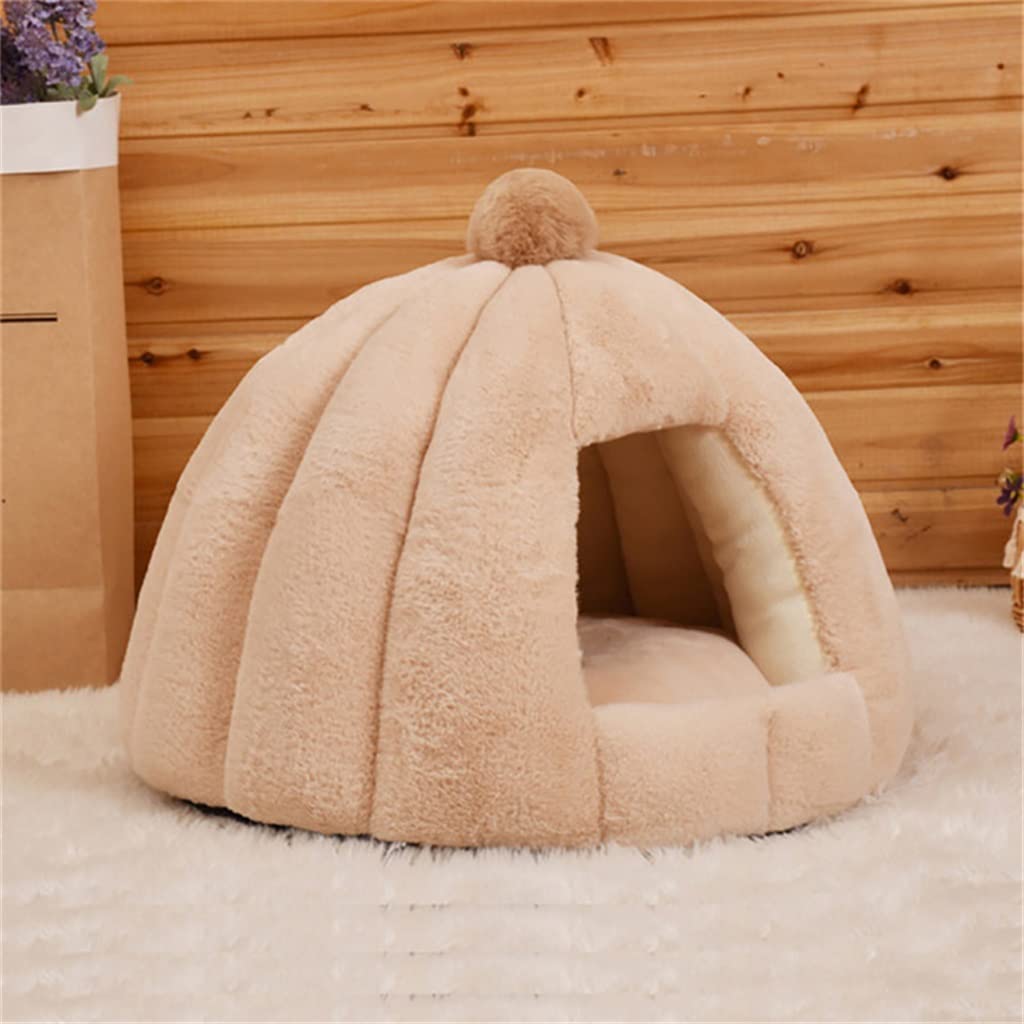 FMOPQ Warm Removable Dog & Cat Sleeping House with Mattress