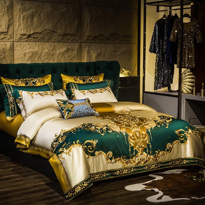 GVRMLDF 4-Piece High-Density Long-Staple Cotton Bedding Set
