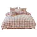 GVRMLDF 4-Piece Thick Coral Velvet Winter Bedding Set