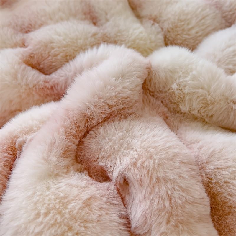 GVRMLDF 4-Piece Thick Coral Velvet Winter Bedding Set