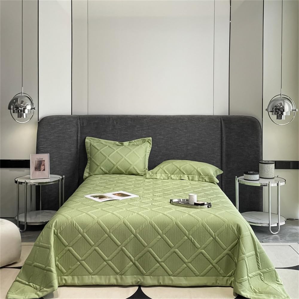 Silky Tencel 3-Piece Quilted Summer Bedspread Set 240x250cm
