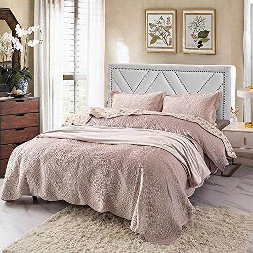 Thick Crystal Velvet Quilted Bedspread Bedding Set