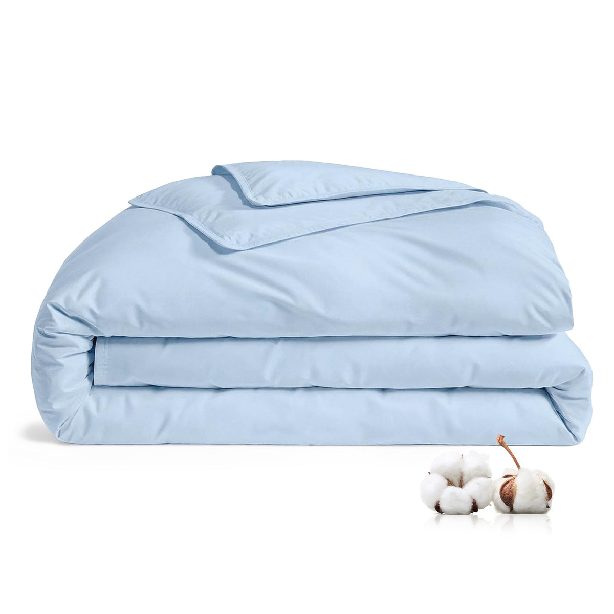 FAUNNA 2-Pack Cotton Pillow Protectors & Twin XL Duvet Cover