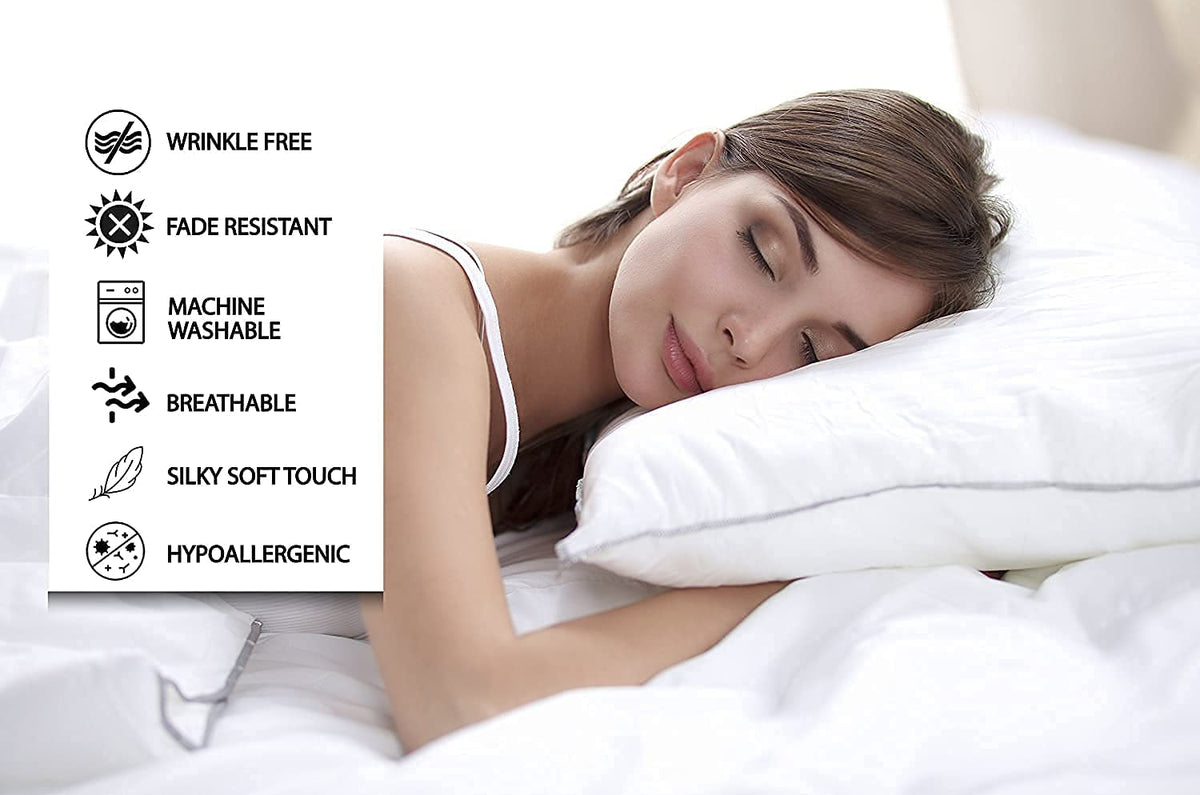 Divine Bedding 600TC Egyptian Cotton King Pillowcases 12-Pack