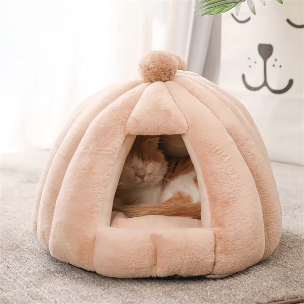 FMOPQ Warm Removable Dog & Cat Sleeping House with Mattress