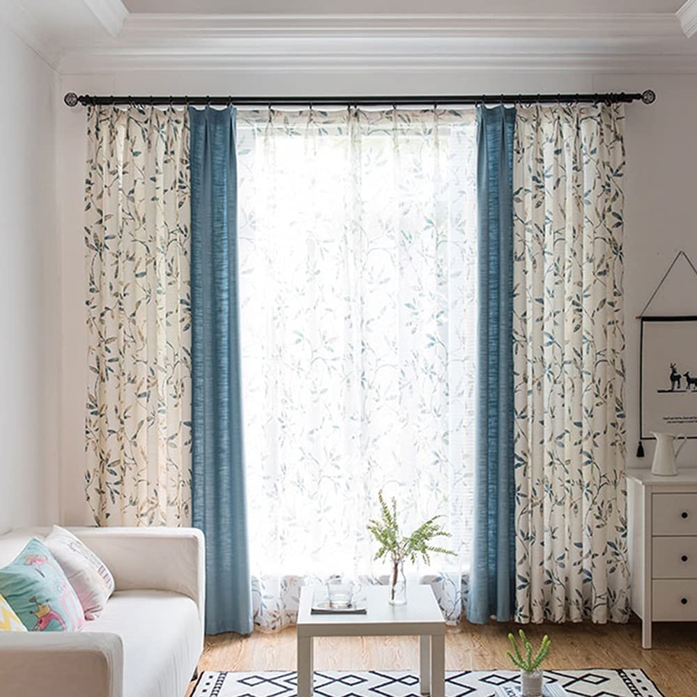 Thermal Blackout Energy-Saving Curtain Panels with Hooks