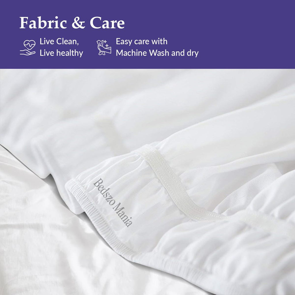 Wrap-Around Microfiber Easy-Fit Wrinkle-Resistant Bed Skirt