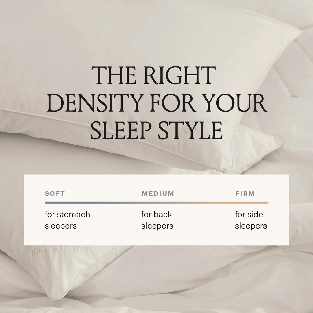 Boll & Branch Down Chamber Bed Pillow for Luxury Sleep