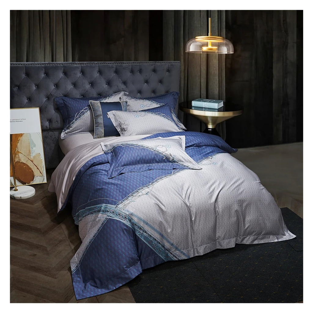 4 Pieces Bedding Sets Digital Printing Bed Sheets Pillowcase Duvet Cover Queen King Size (8 King)
