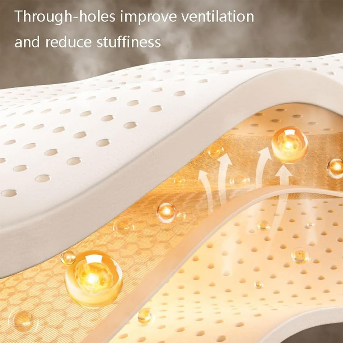 Natural Latex Breathable Pressure Relief Mattress Topper