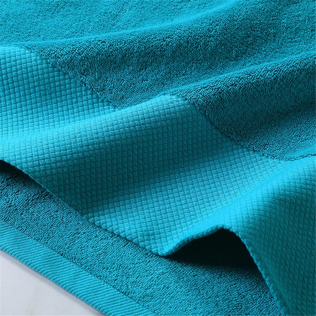 3-Piece Soft Thick Blue Hotel Bath, Hand & Face Towel Set