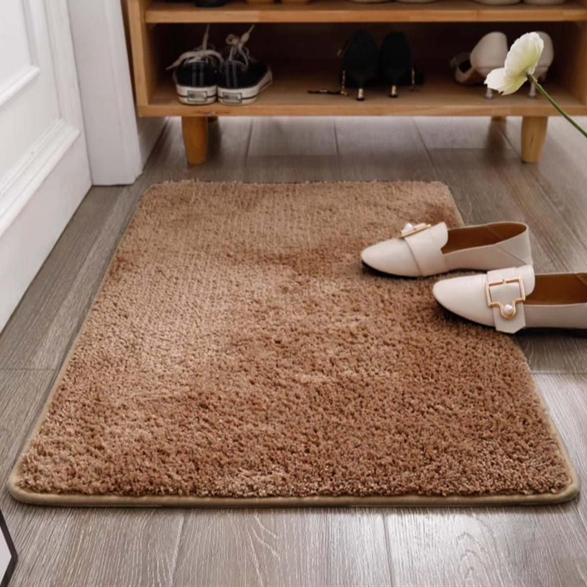 Insun Fluffy Non-Slip Absorbent Bathroom Rug