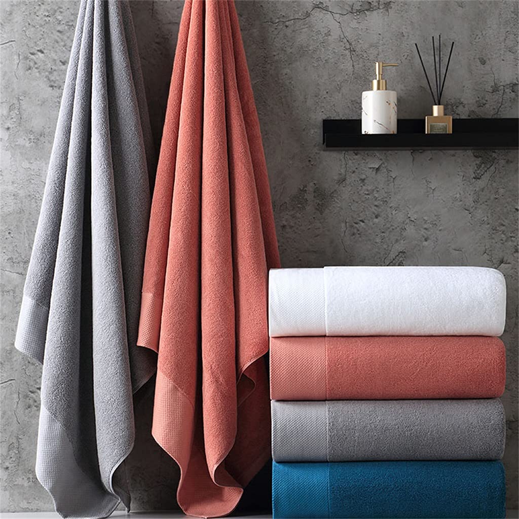 2-Piece Oversized Pure Cotton Thick Bath Towel Set