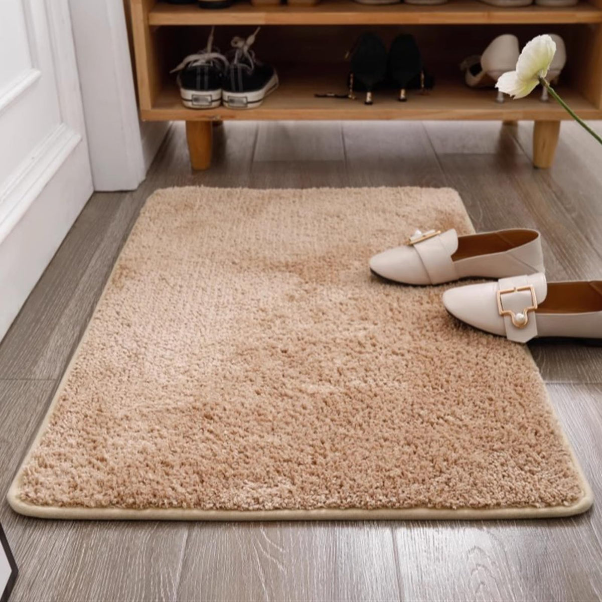 Insun Fluffy Non-Slip Absorbent Bathroom Rug