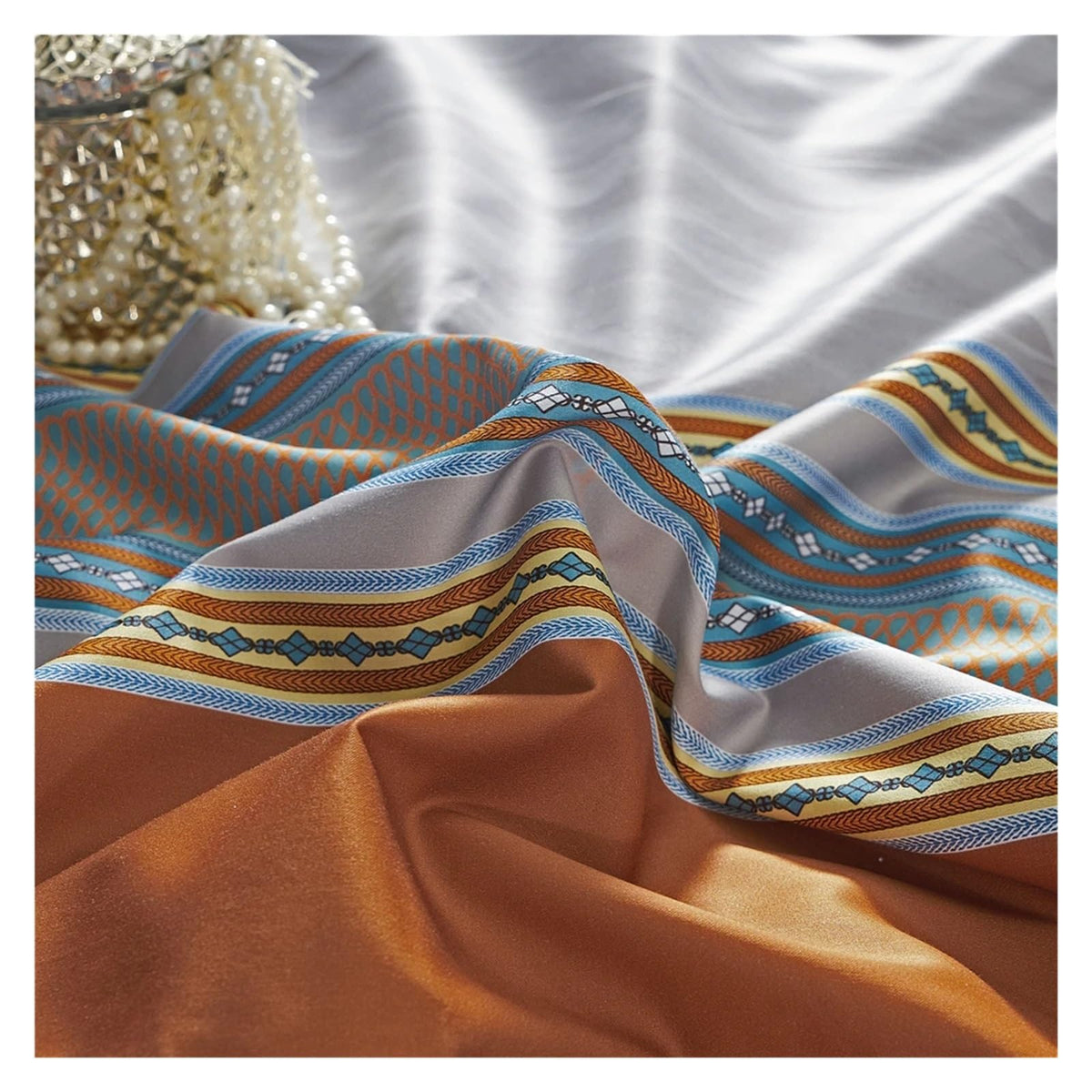 4 Pieces Bedding Sets Digital Printing Bed Sheets Pillowcase Duvet Cover Queen King Size (12 King)