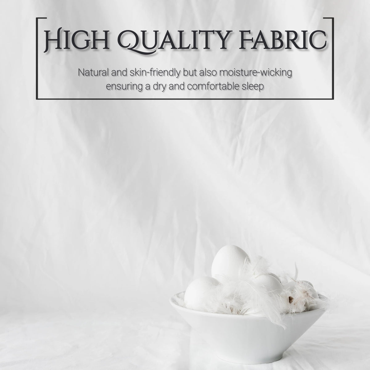 ELNIDO QUEEN Goose Feather & Down Fiber Bed Pillows
