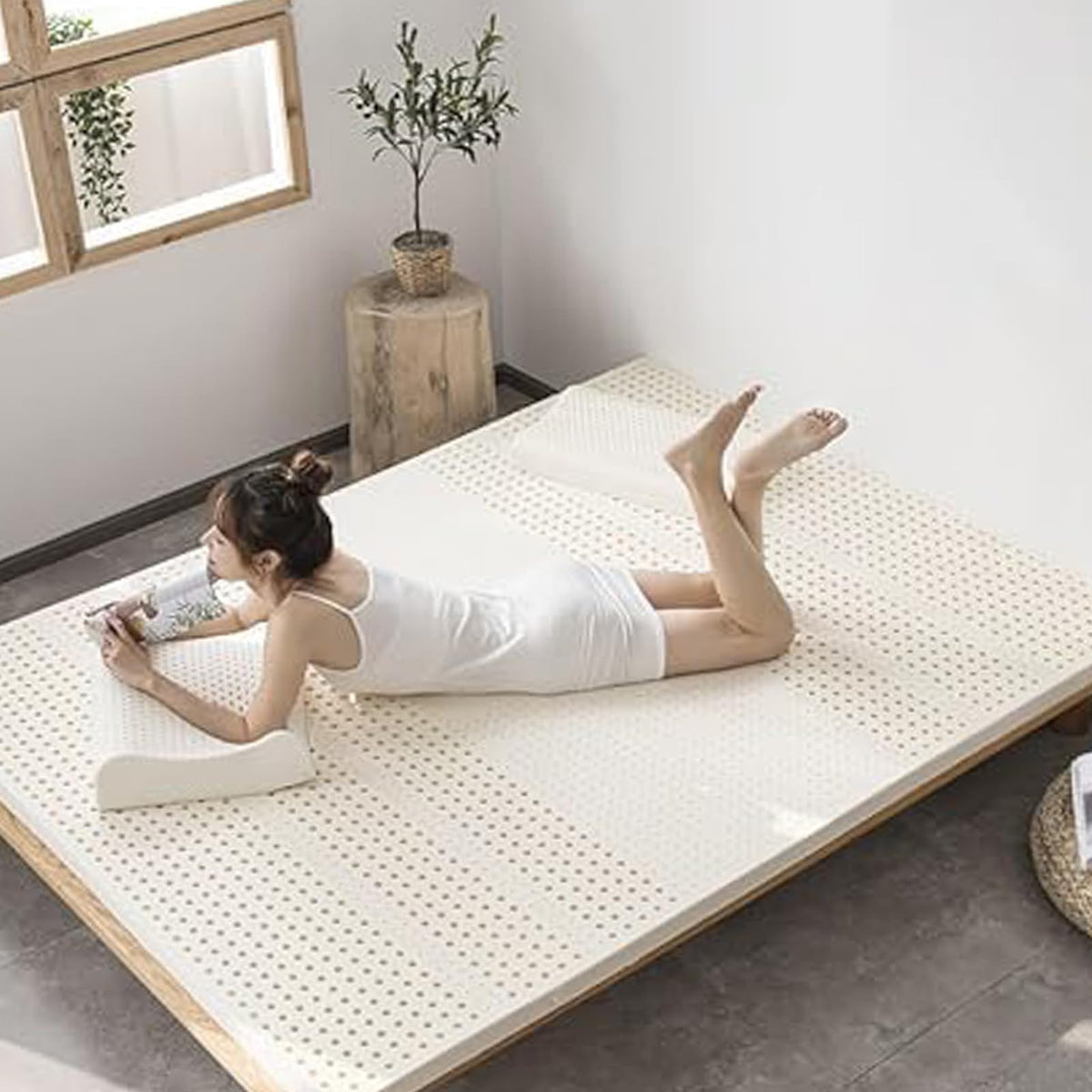 Organic Latex 4-Inch Dual-Sided Queen Mattress Topper