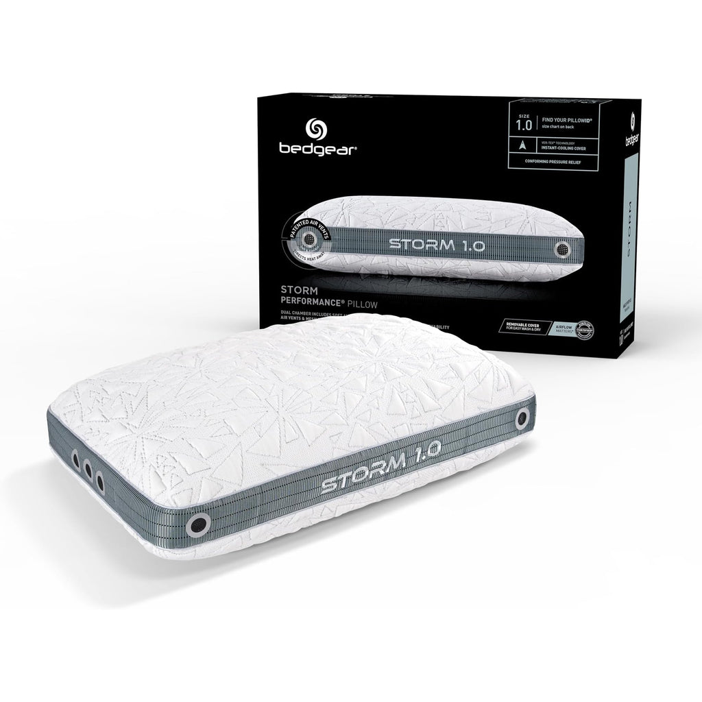 Bedgear Storm Cooling Pillow & Queen Mattress Protector Bundle