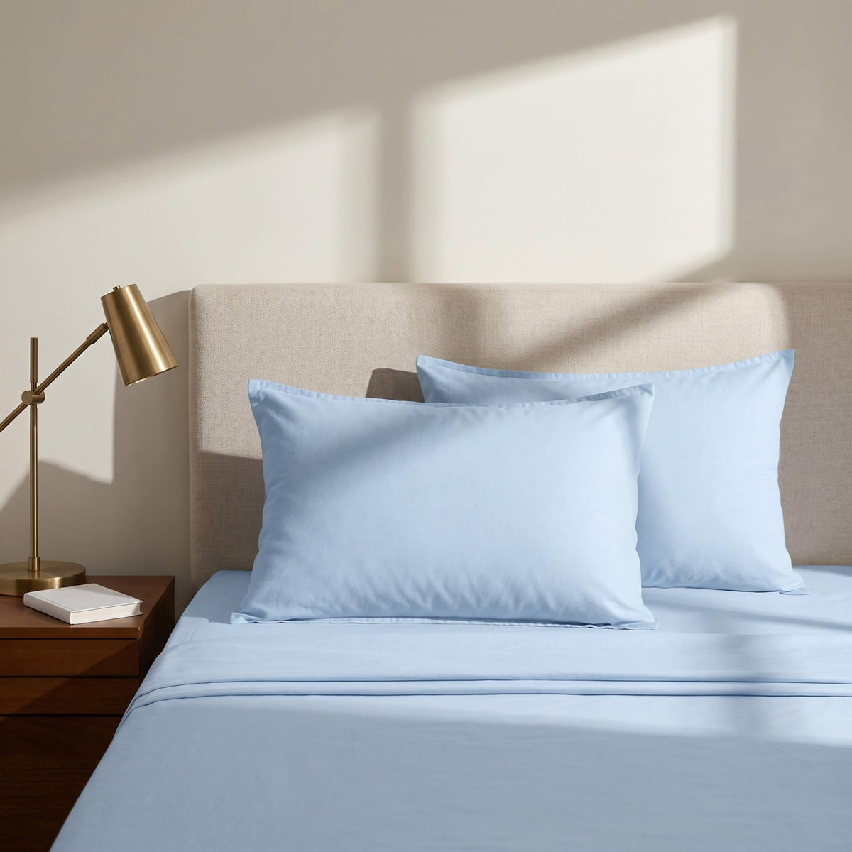 FAUNNA 2-Pack Cotton Pillow Protectors & Twin XL Duvet Cover