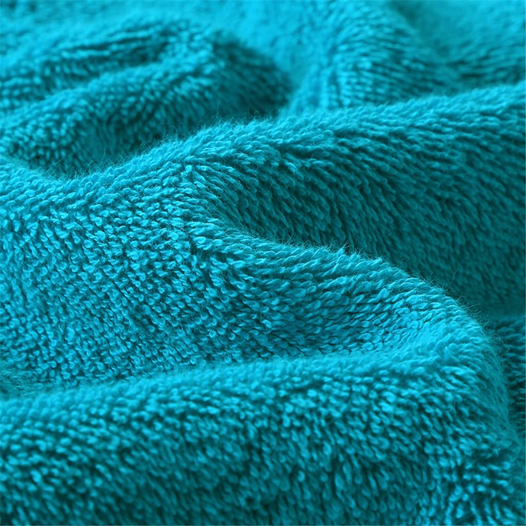 3-Piece Soft Thick Blue Hotel Bath, Hand & Face Towel Set