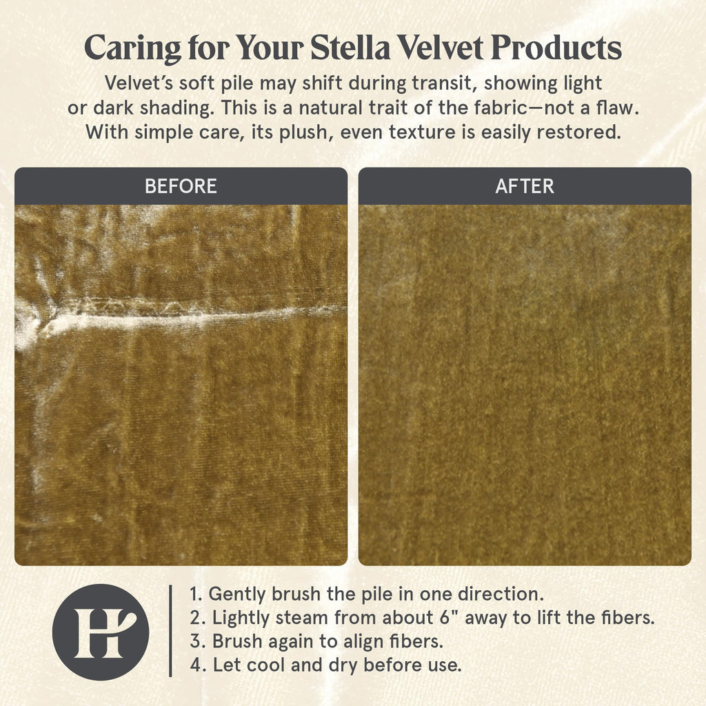 HiEnd Accents Stella Luxury Silk Velvet Bed Skirt
