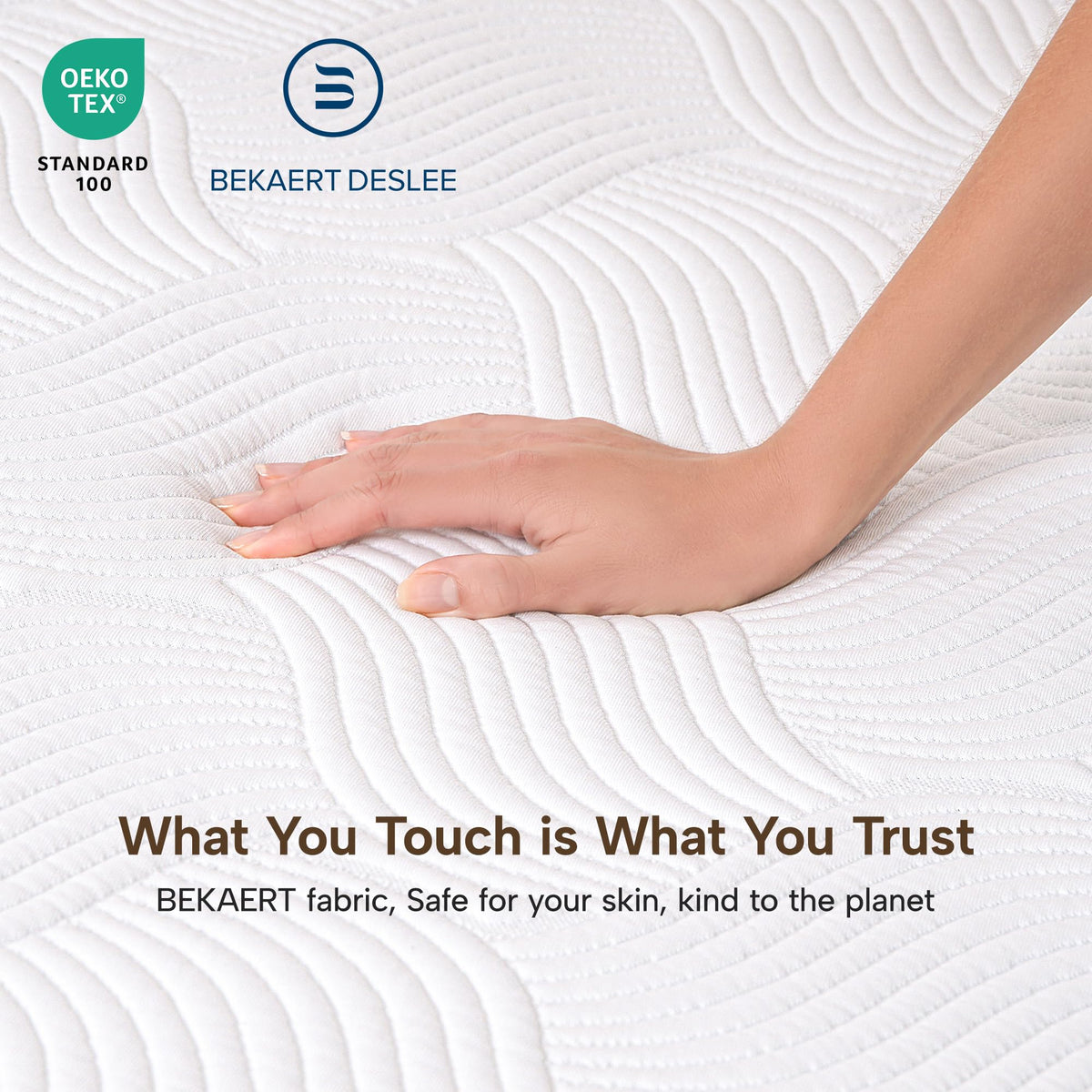 JSELF 3-Inch Cooling Gel Memory Foam Mattress Topper