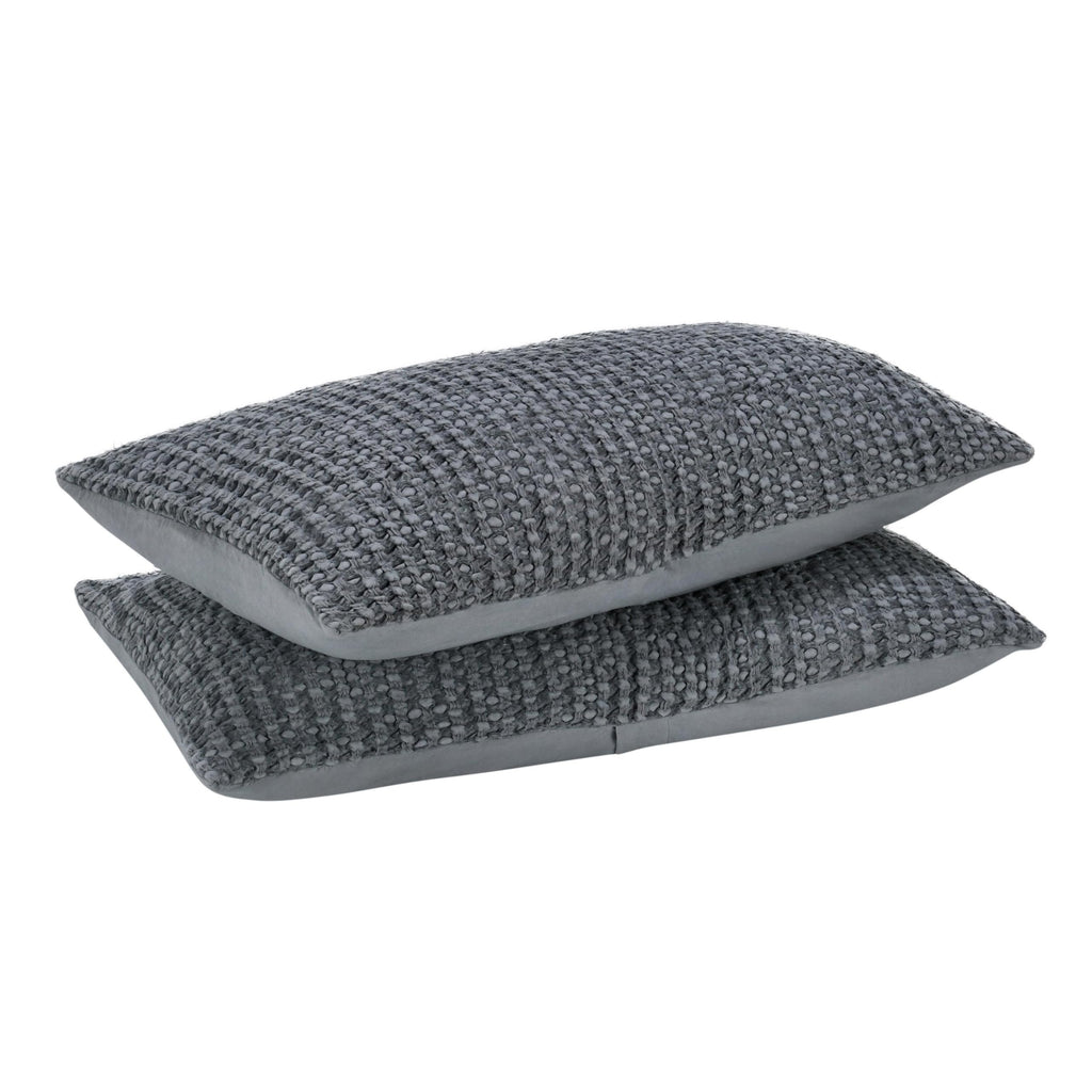 Benjara CAE Belgian Linen King Lumbar Pillow Sham 20x36