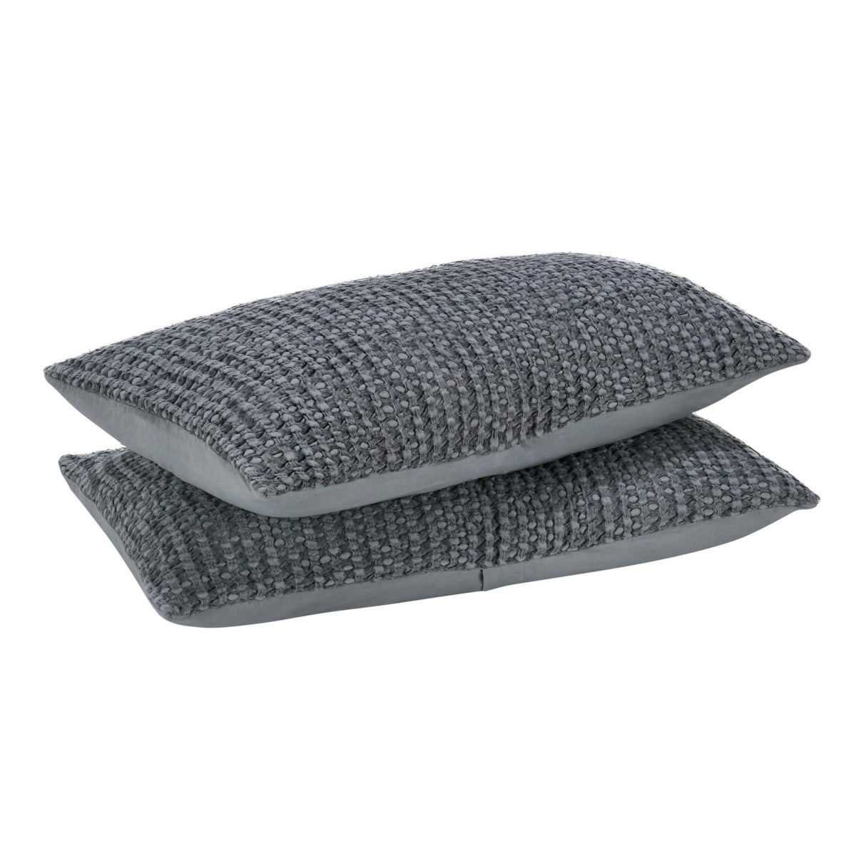 Benjara CAE Belgian Linen King Lumbar Pillow Sham 20x36