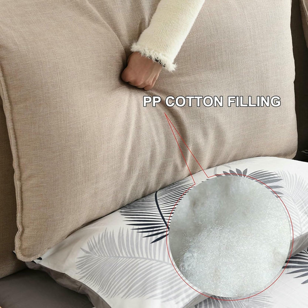 XFYGQTOM Red Upholstered Headboard Cushion with Removable Cover