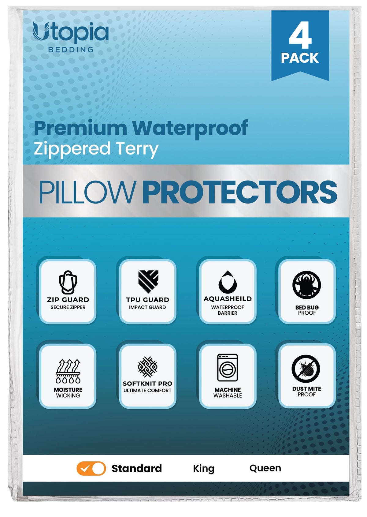 pillowprotector Premium Pillow Protector Cover for Everyday Bedding Use
