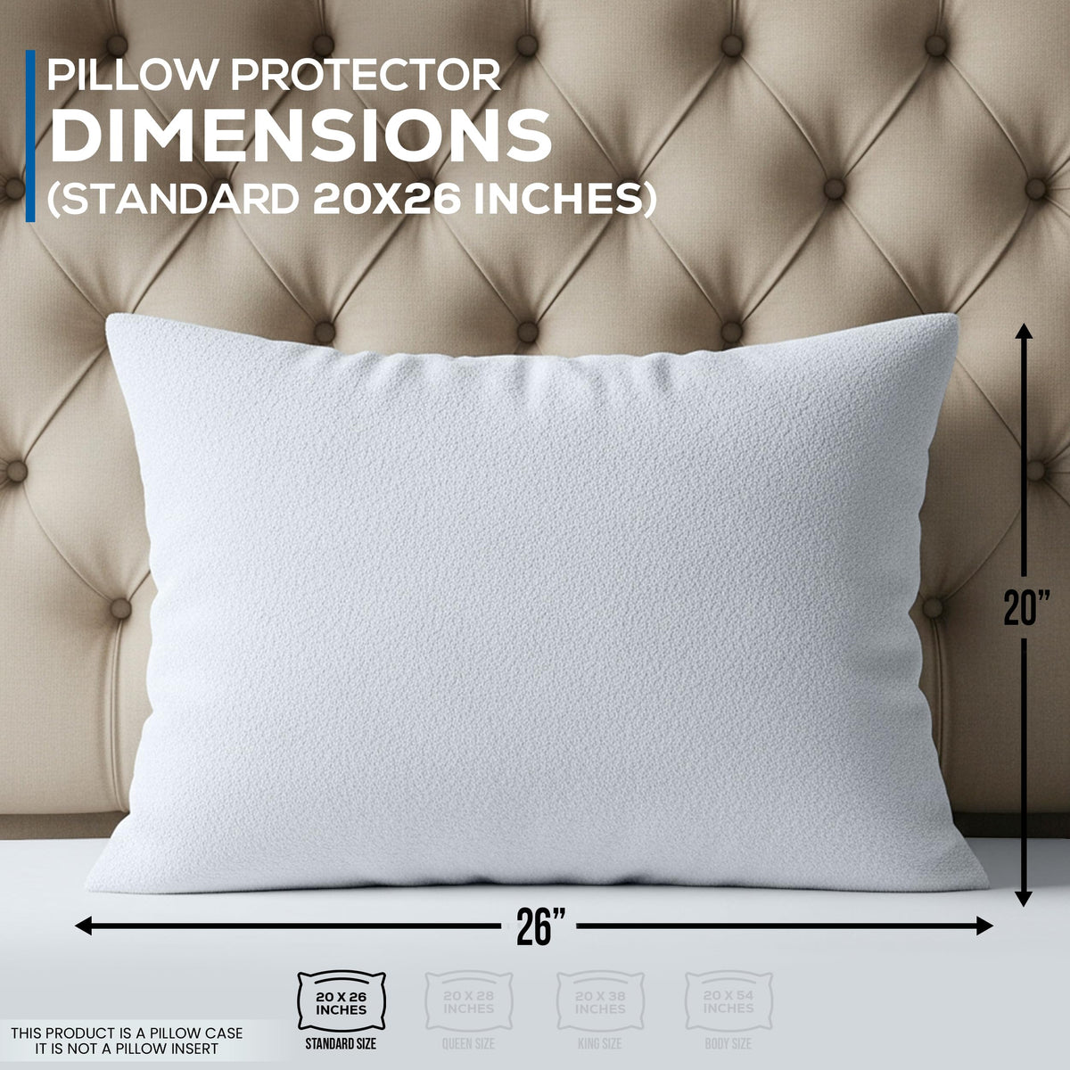 pillowprotector Premium Pillow Protector Cover for Everyday Bedding Use