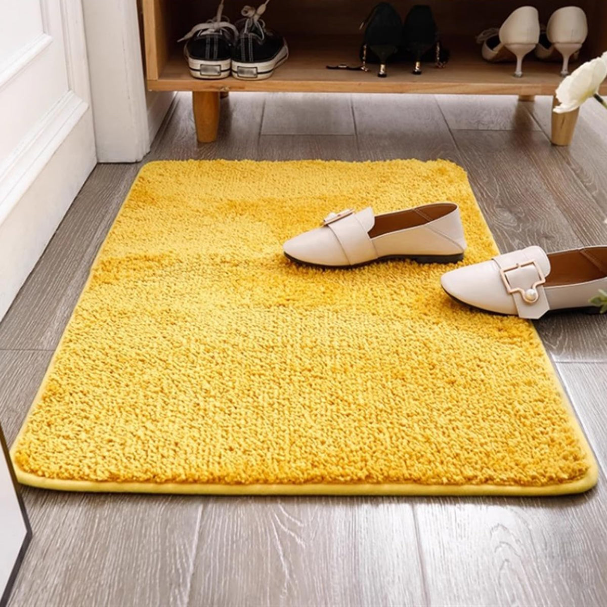 Insun Fluffy Non-Slip Absorbent Bathroom Rug